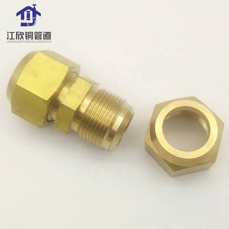 High Quality Brass Flare Union With Nut Chinese Brass Fittings Supplier